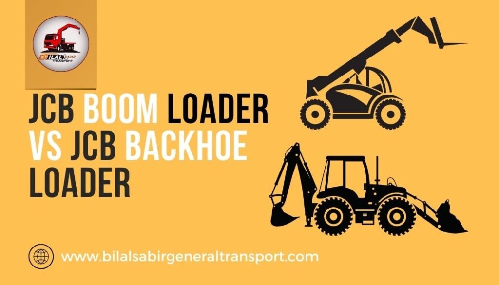 JCB Boom Loader vs JCB Backhoe Loader