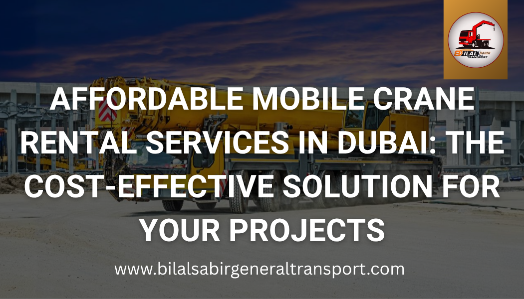 Affordable Mobile Crane Rental Services in Dubai | Bilal Sabir Transport