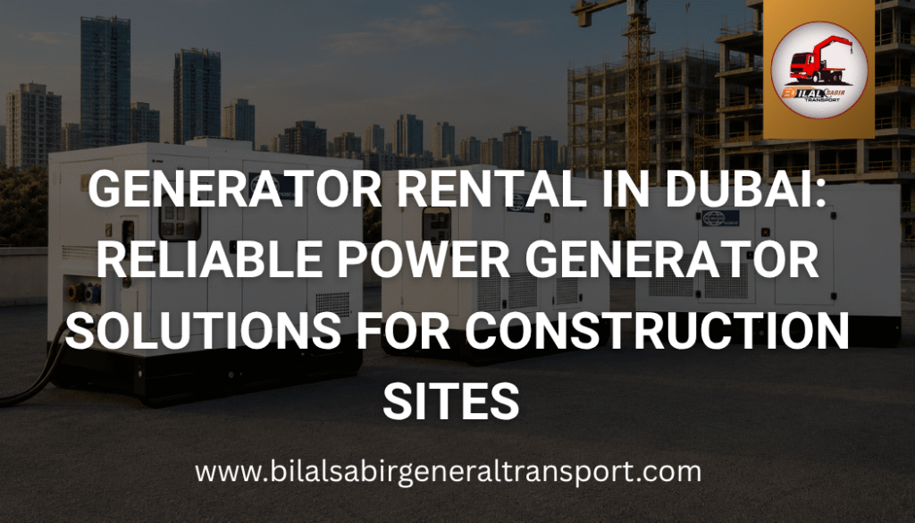 Generator Rental in Dubai