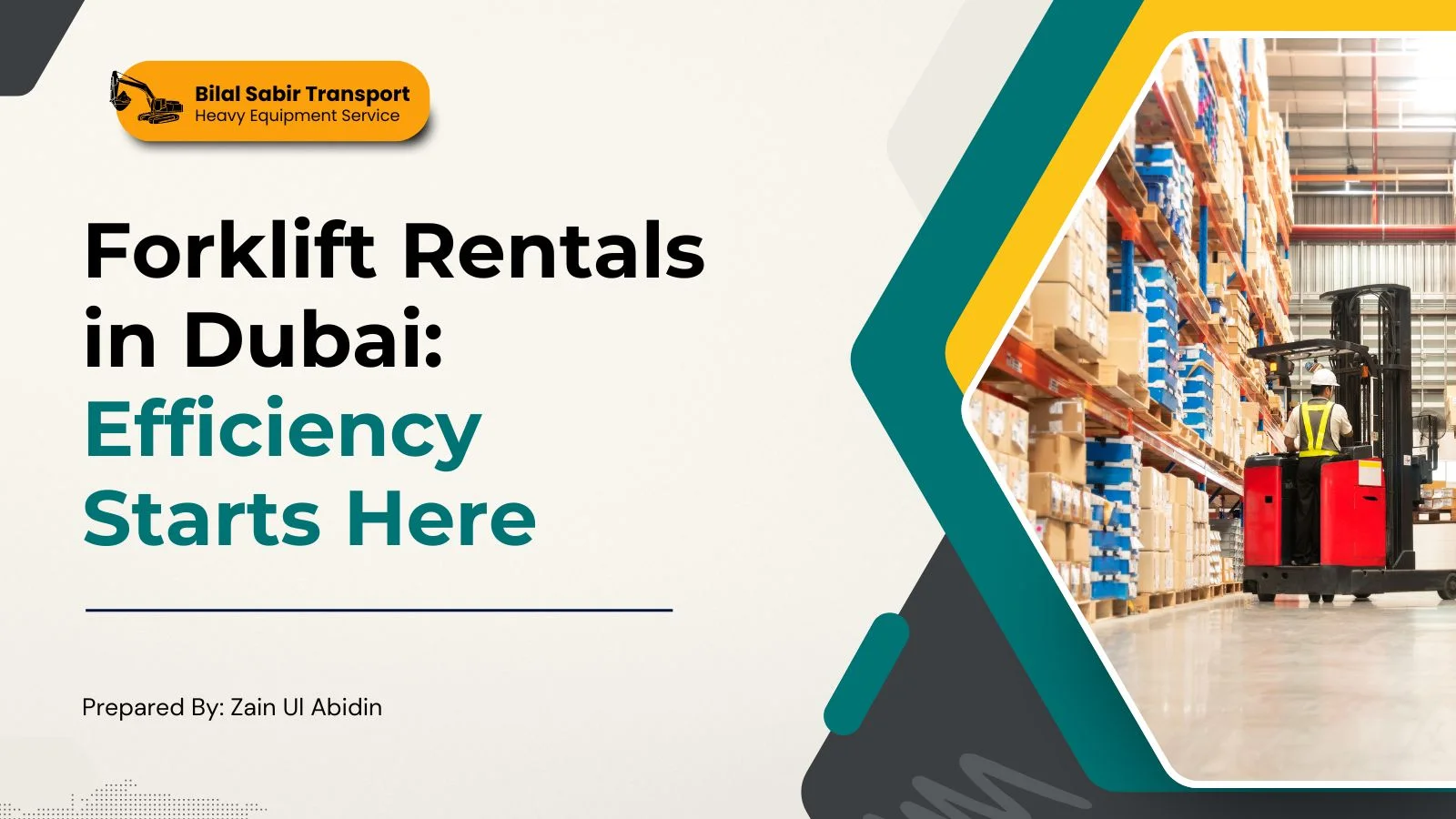 Forklift Rentals in Dubai: Efficiency Starts Here