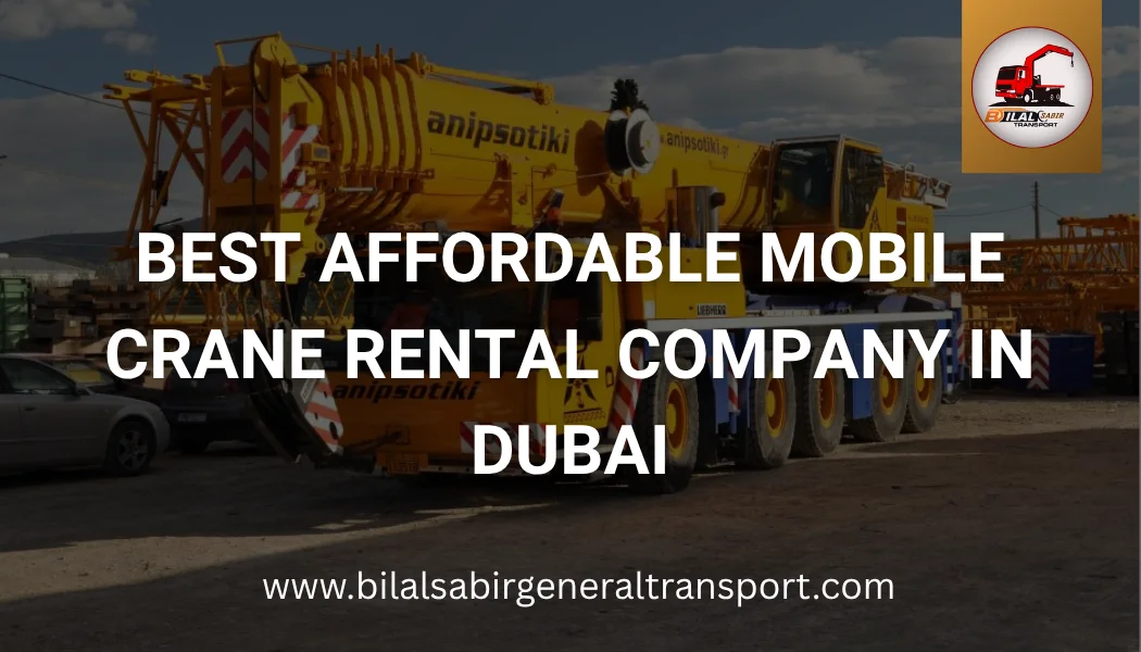 Affordable mobile crane rental company in Dubai for heavy lifting services by Bilal Sabir